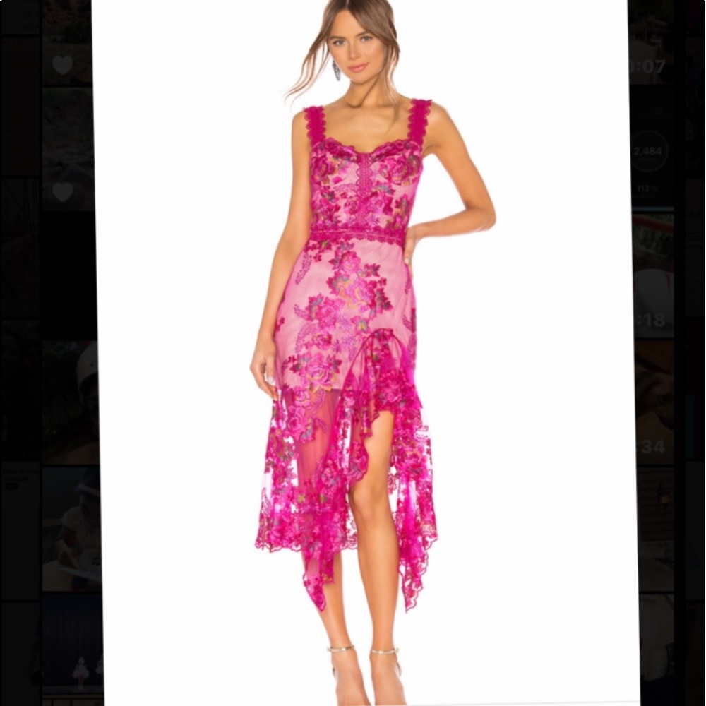 Eva Midi Dress. Fushia. Used once.